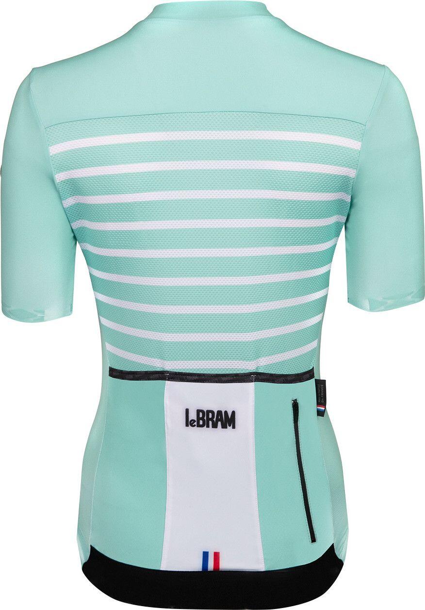 LeBram Ventoux Women's Celeste Green Short Sleeve Jersey Tailored Fit 4/7