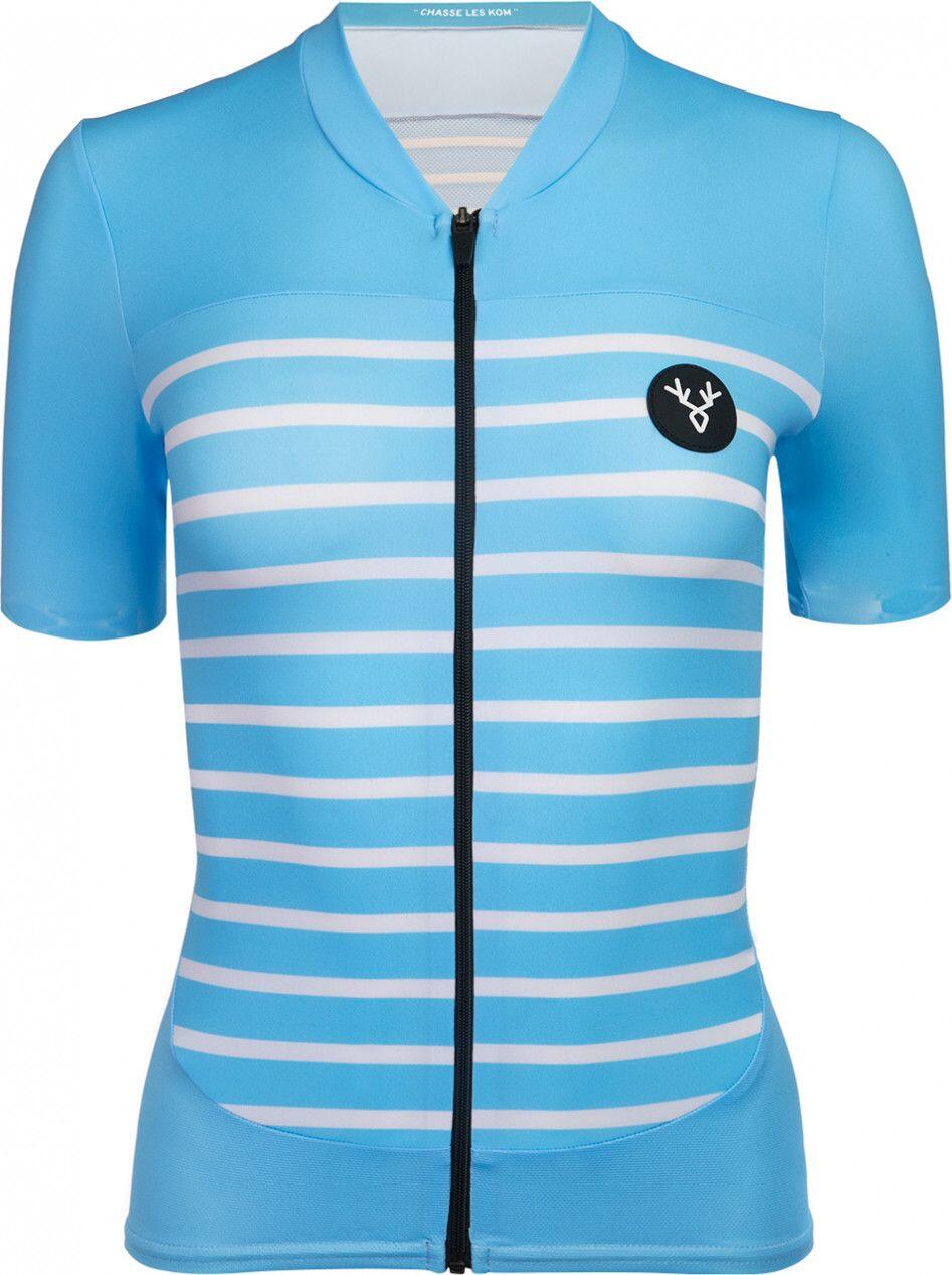 Maglia a manica corta da donna LeBram Ventoux, taglio regolare blu cielo 3/7
