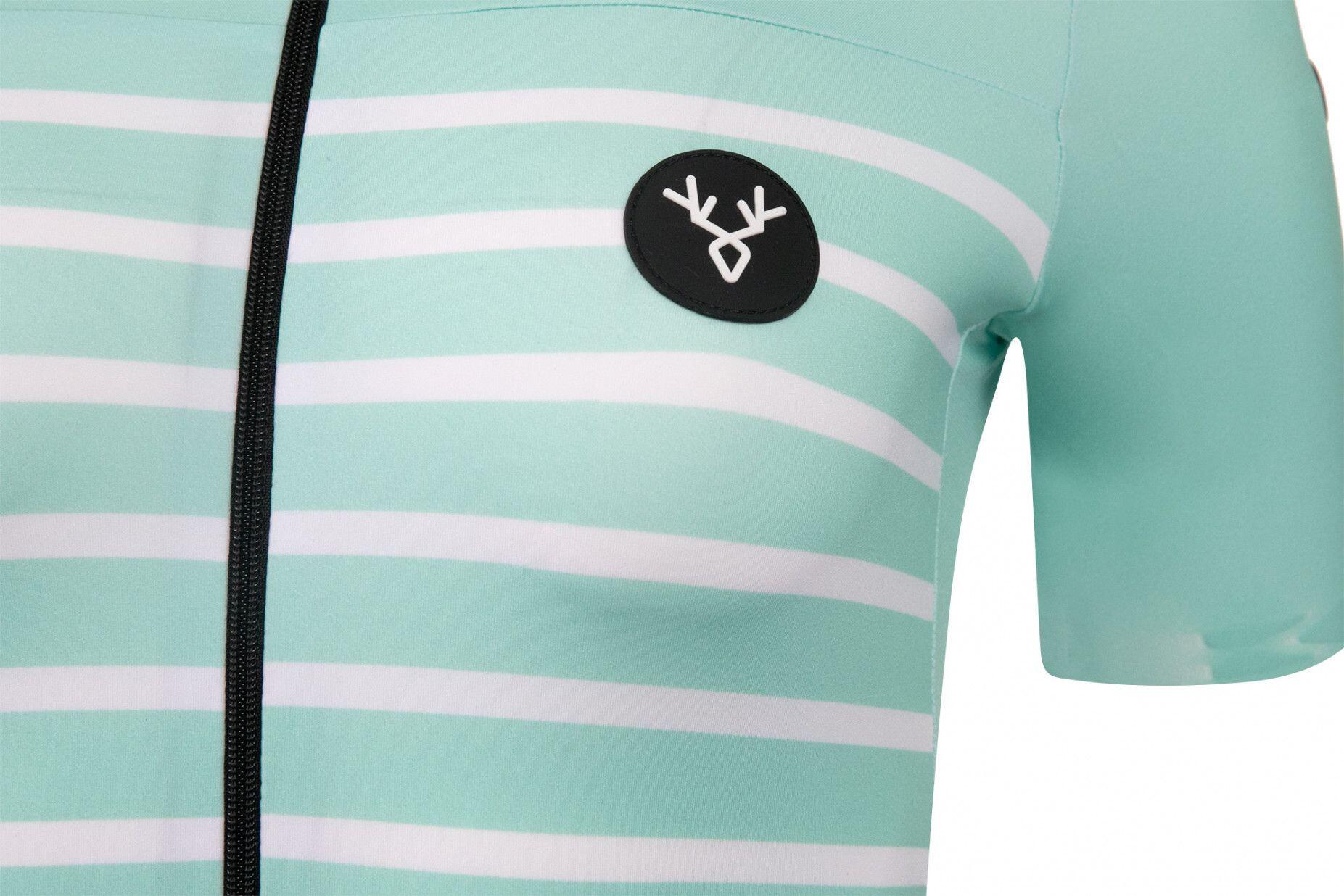 LeBram Ventoux Women's Celeste Green Short Sleeve Jersey Tailored Fit 6/7