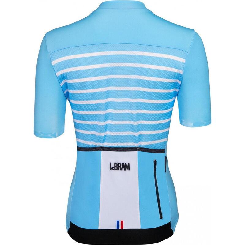 Maillot Manches Courtes Femme LeBram Ventoux Bleu Ciel Coupe Ajustée