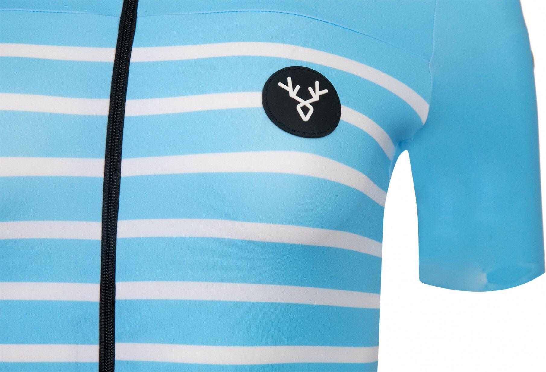 Maglia a manica corta da donna LeBram Ventoux, taglio regolare blu cielo 6/7