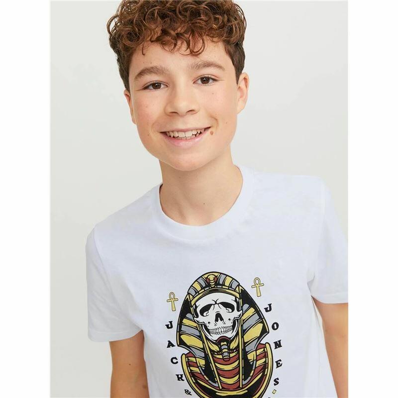 Camiseta de Manga Corta Infantil Jack & Jones Jorheavens Blanco