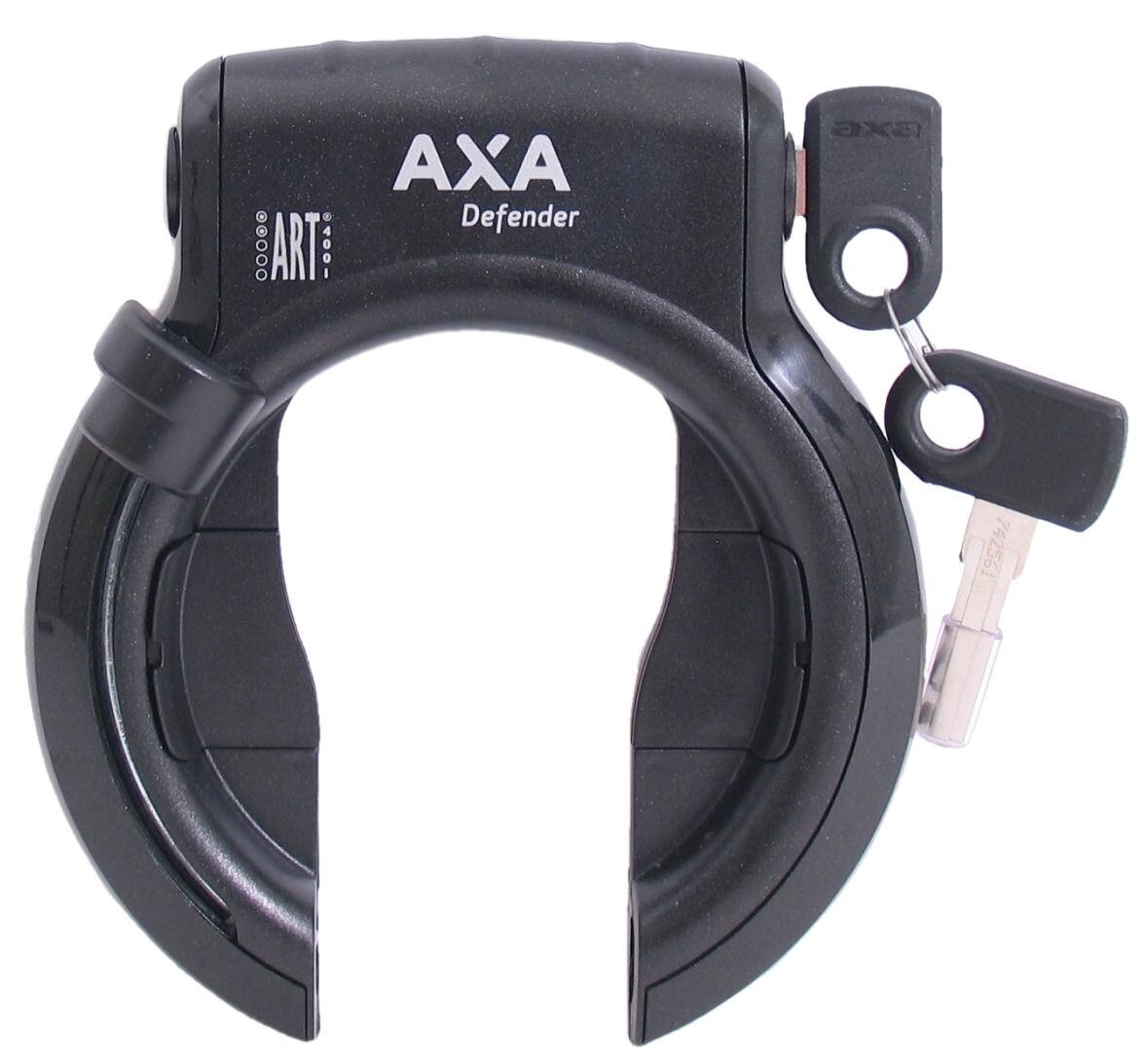 AXA Axa Ringslot Defender met 2 tube cilinder glanzend zwart (werkplaatsverpakking)