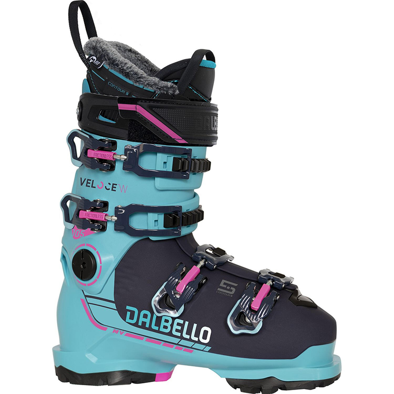 Dalbello - Chaussures De Ski Veloce 105 Mv W Caraibi Blue Femme - Chaussures De Ski - Bleu - 23,5 Cm - Decathlon