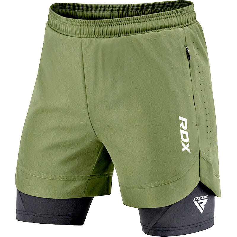 T16 2 in 1 Compression MMA Shorts