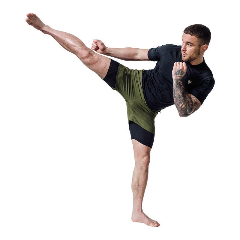 Șort MMA T16 RDX Verde/Negru L