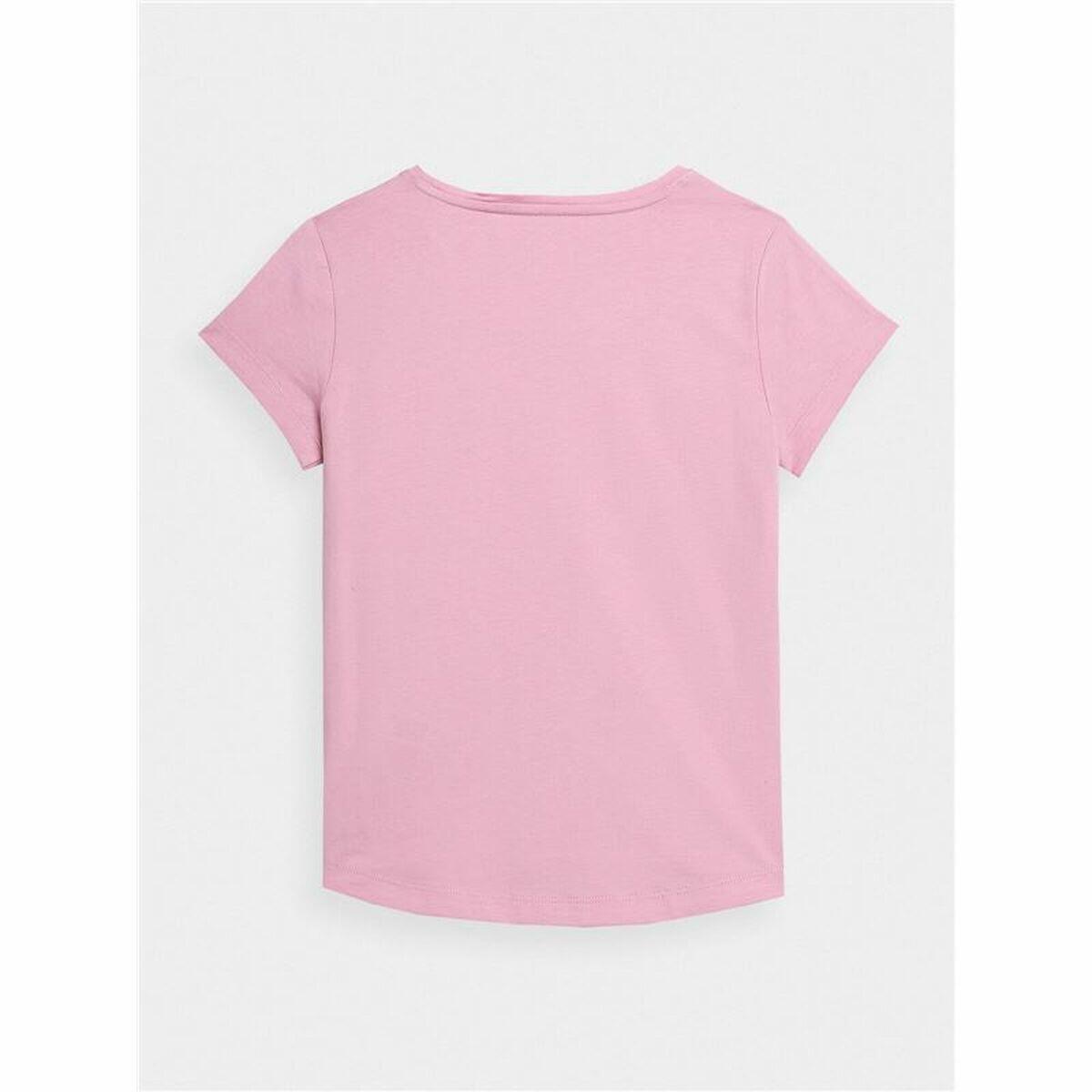 T-Shirt met Korte Mouwen voor kinderen 4F JTSD001 Licht Roze 2/5