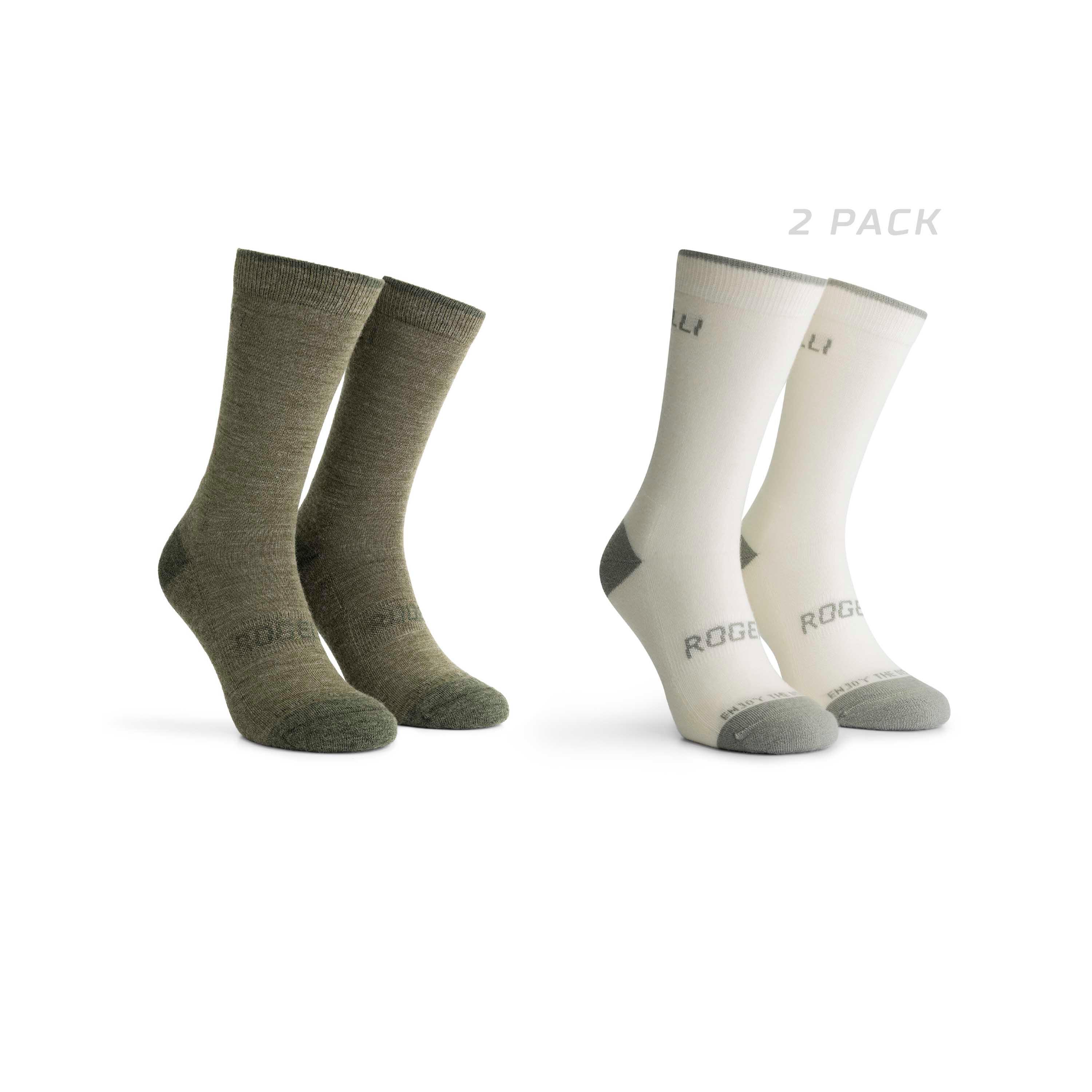 ROGELLI Fietssokken Winter Wielrensokken Merino Wol 2-Pack