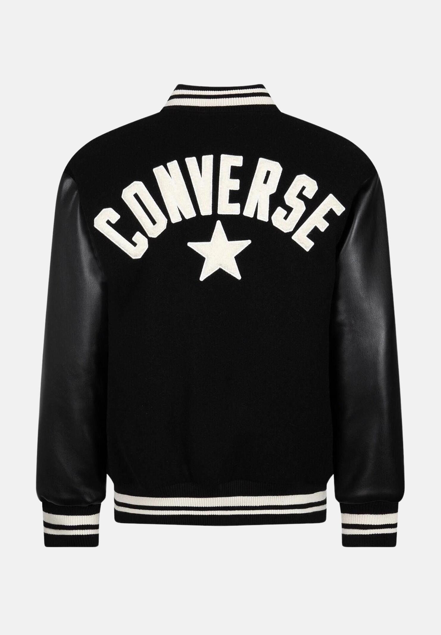 Chaqueta universitaria converse college para niños - negro 2/2