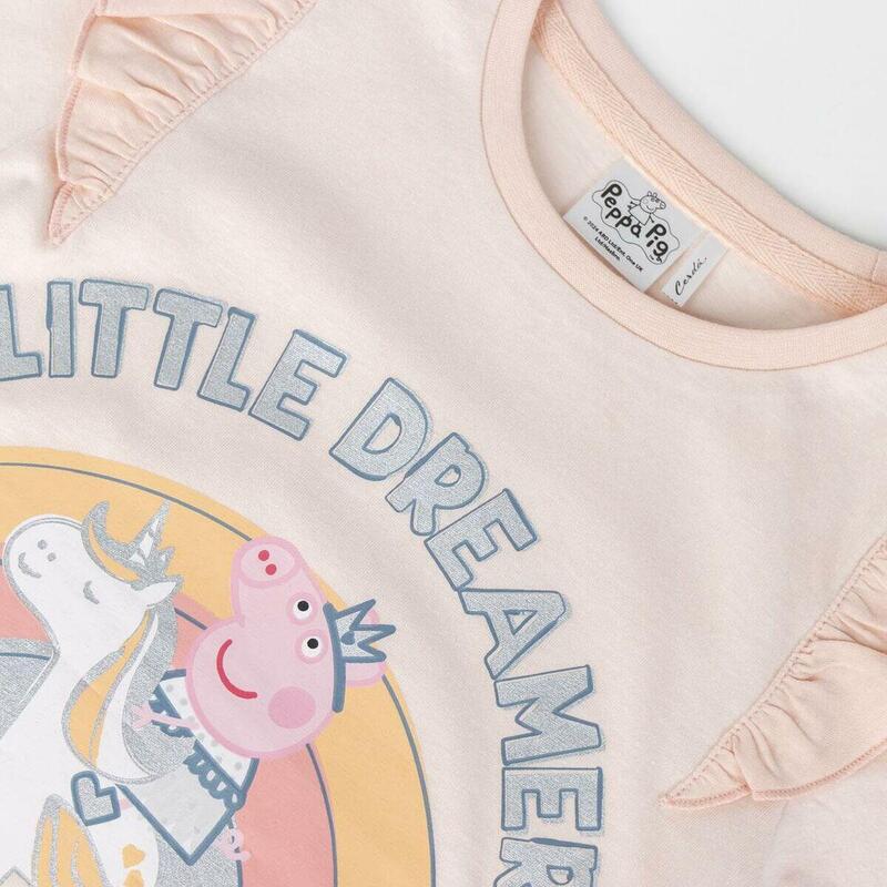 Camiseta de Manga Corta Infantil Peppa Pig 6 Años