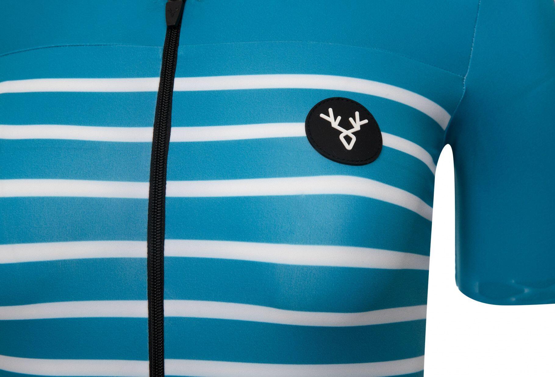 Maillot LeBram Ventoux de manga corta para mujer azul zafiro Tailored Fit 6/7