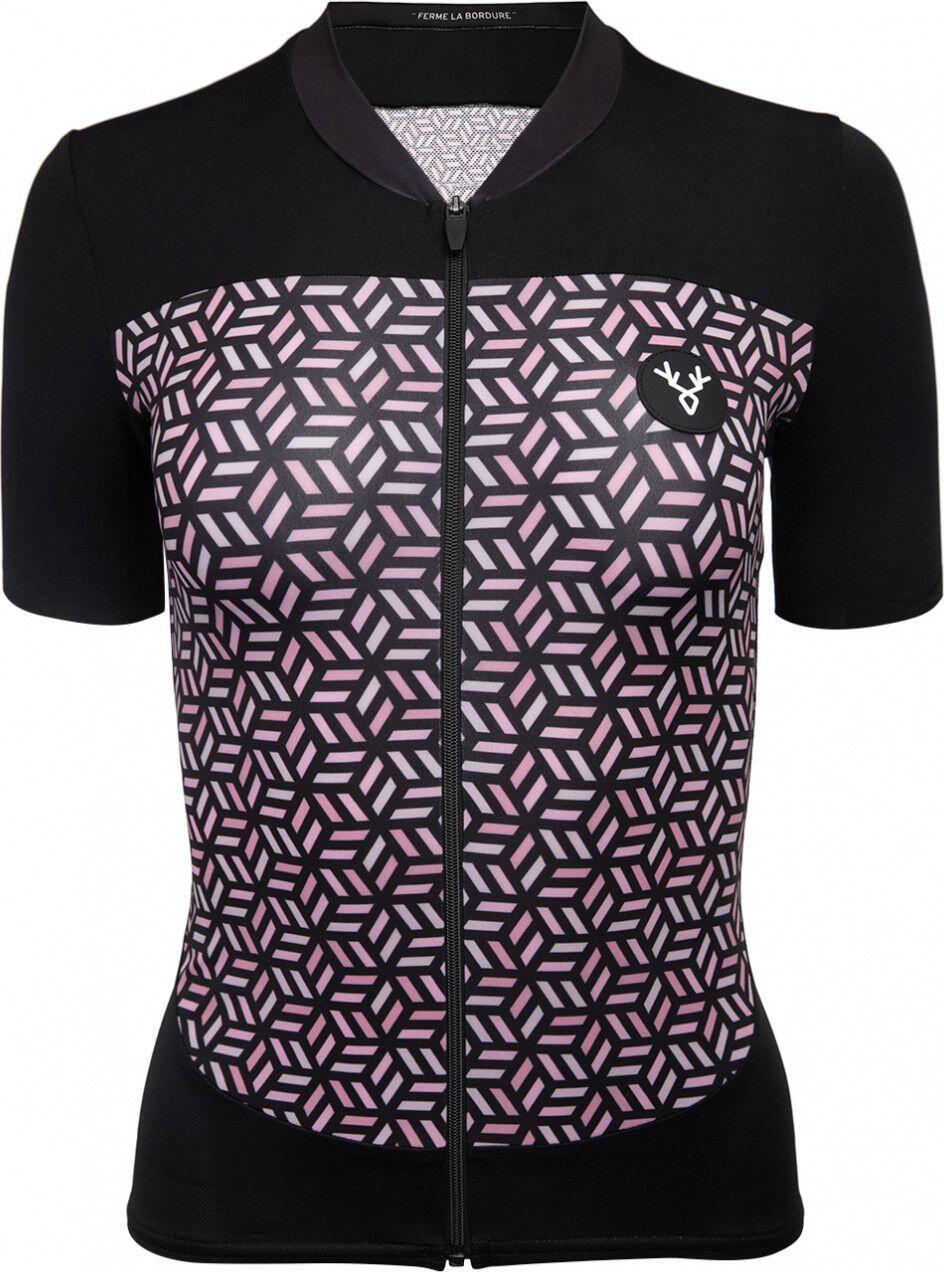 Jersey de manga corta LeBram Iron Cross para mujer Salmon Black Tailored Fit 3/7