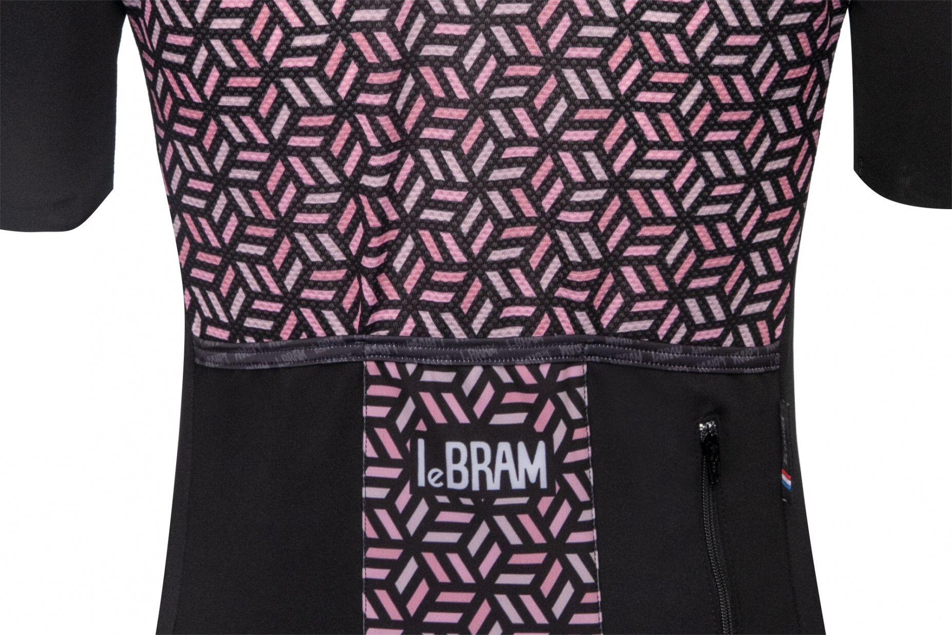 Jersey de manga corta LeBram Iron Cross para mujer Salmon Black Tailored Fit 6/7