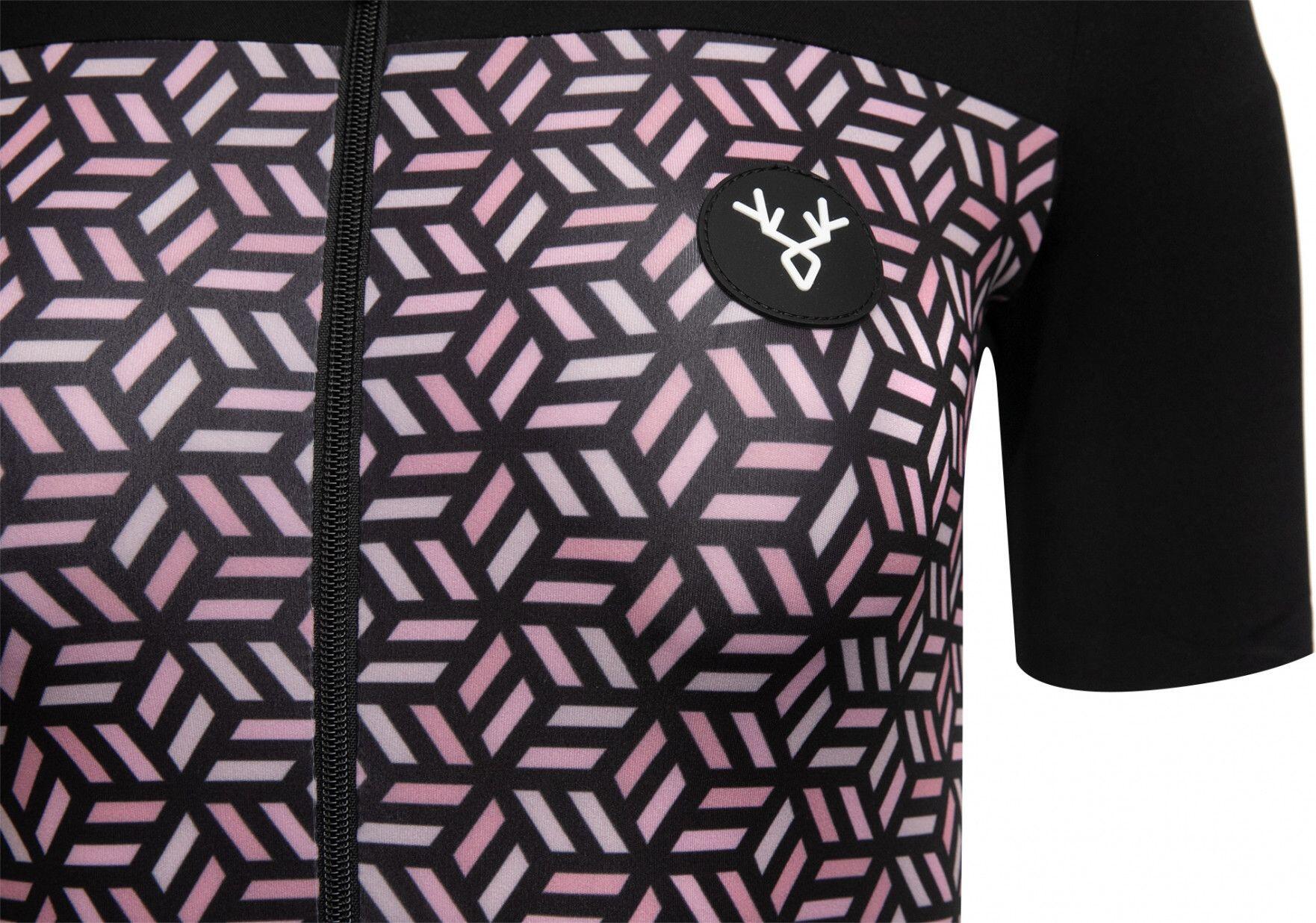 Jersey de manga corta LeBram Iron Cross para mujer Salmon Black Tailored Fit 5/7