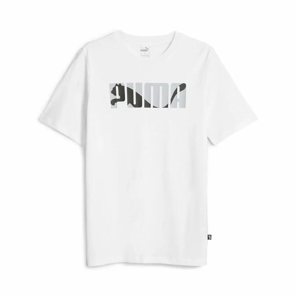 Men’s Short Sleeve T-Shirt Puma Graphiccs Wordin White