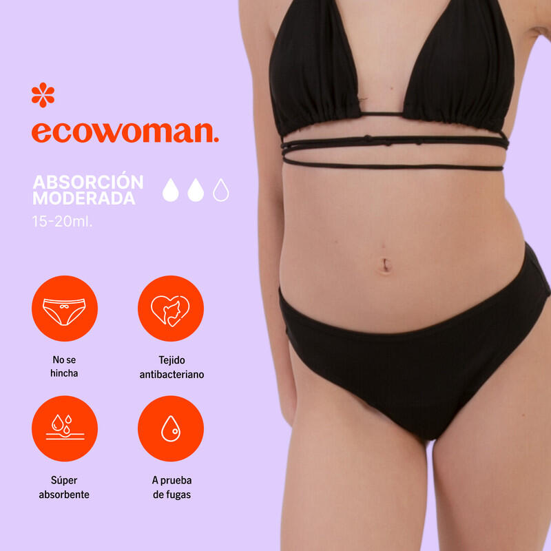 Bikini Menstrual Clásico Ecowoman Niña Flujo Moderado