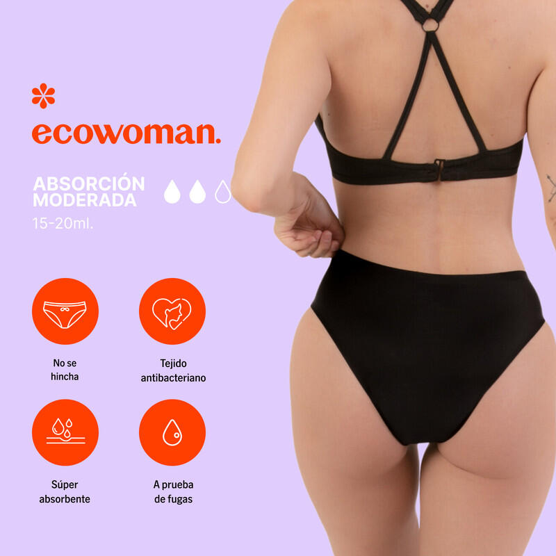 Bikini Menstrual sin costuras Flujo Moderado Ecowoman