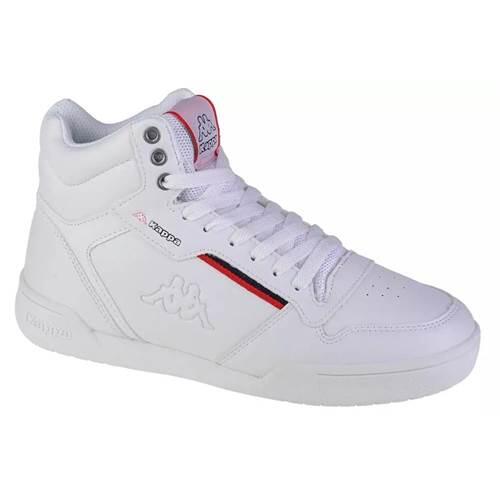 Kappa Mangan Unisex Hoher Sneaker 242764 weiss