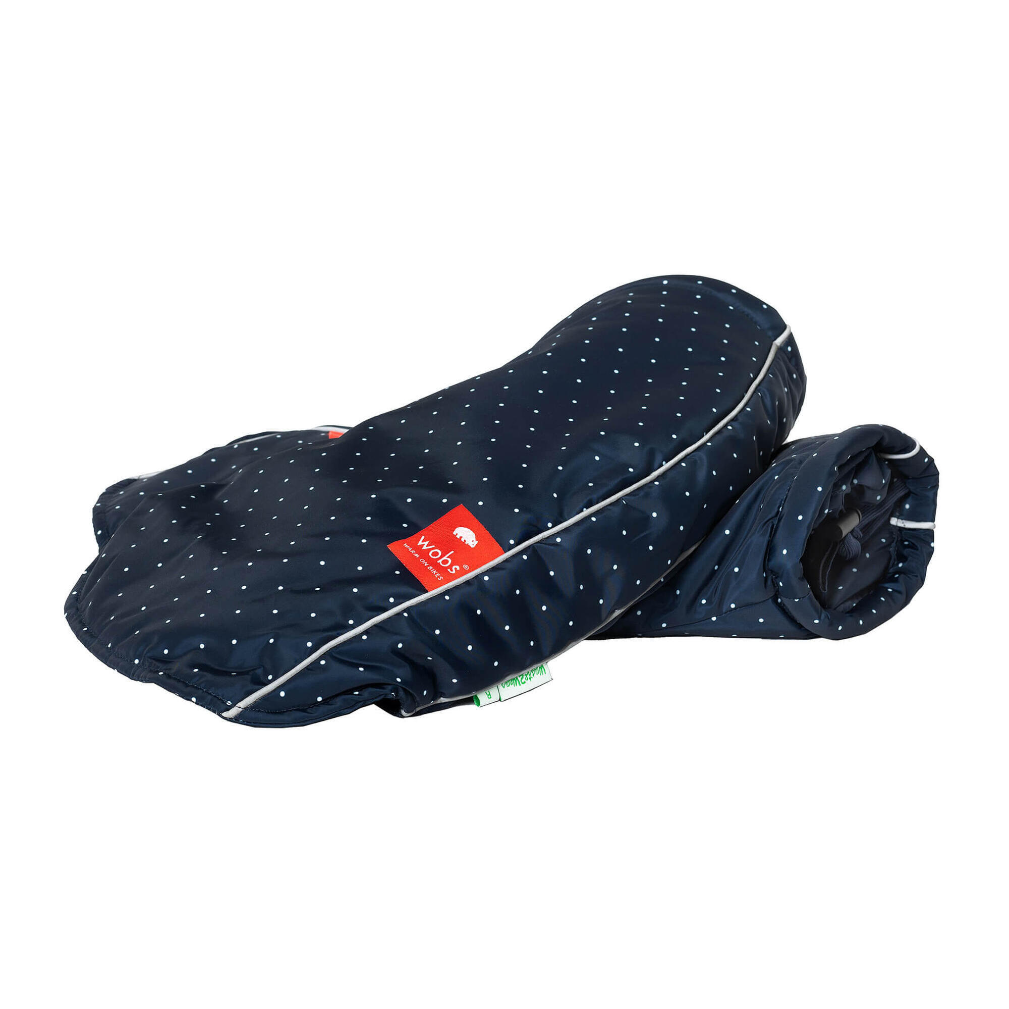 Wobs - Wobs Handwarmers Polkadots Navy - Gants - Blanc|bleu - Adulte - Decathlon