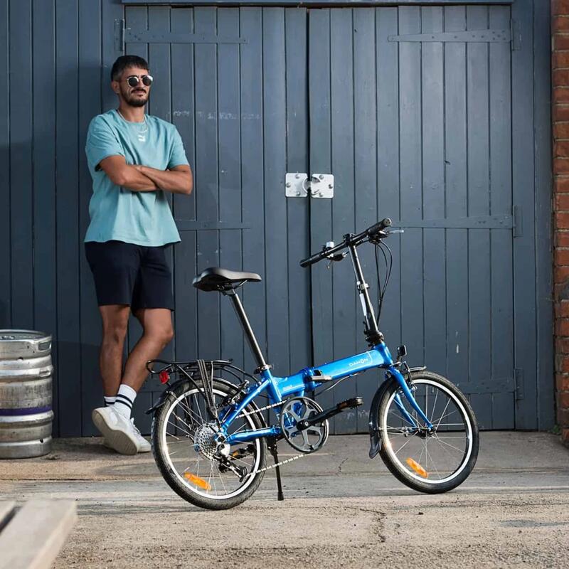 Vélo pliant - Dahon Mariner D8 20 » - Lagon / Bleu - Dérailleur Shimano