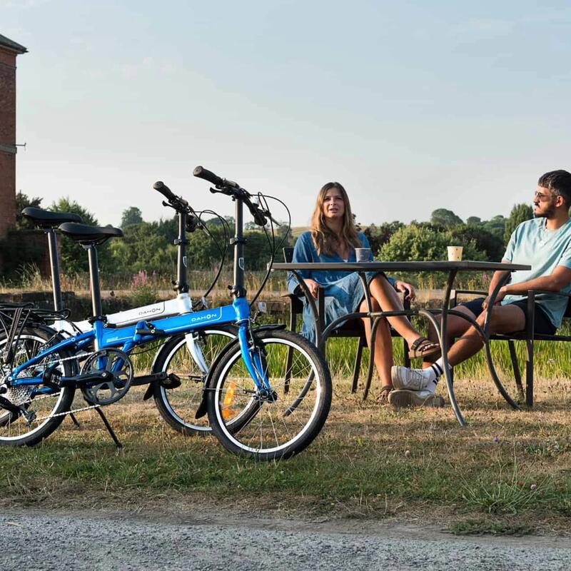 Összecsukható kerékpár - Dahon Mariner D8 20” - Lila/rózsaszín - Shimano váltó