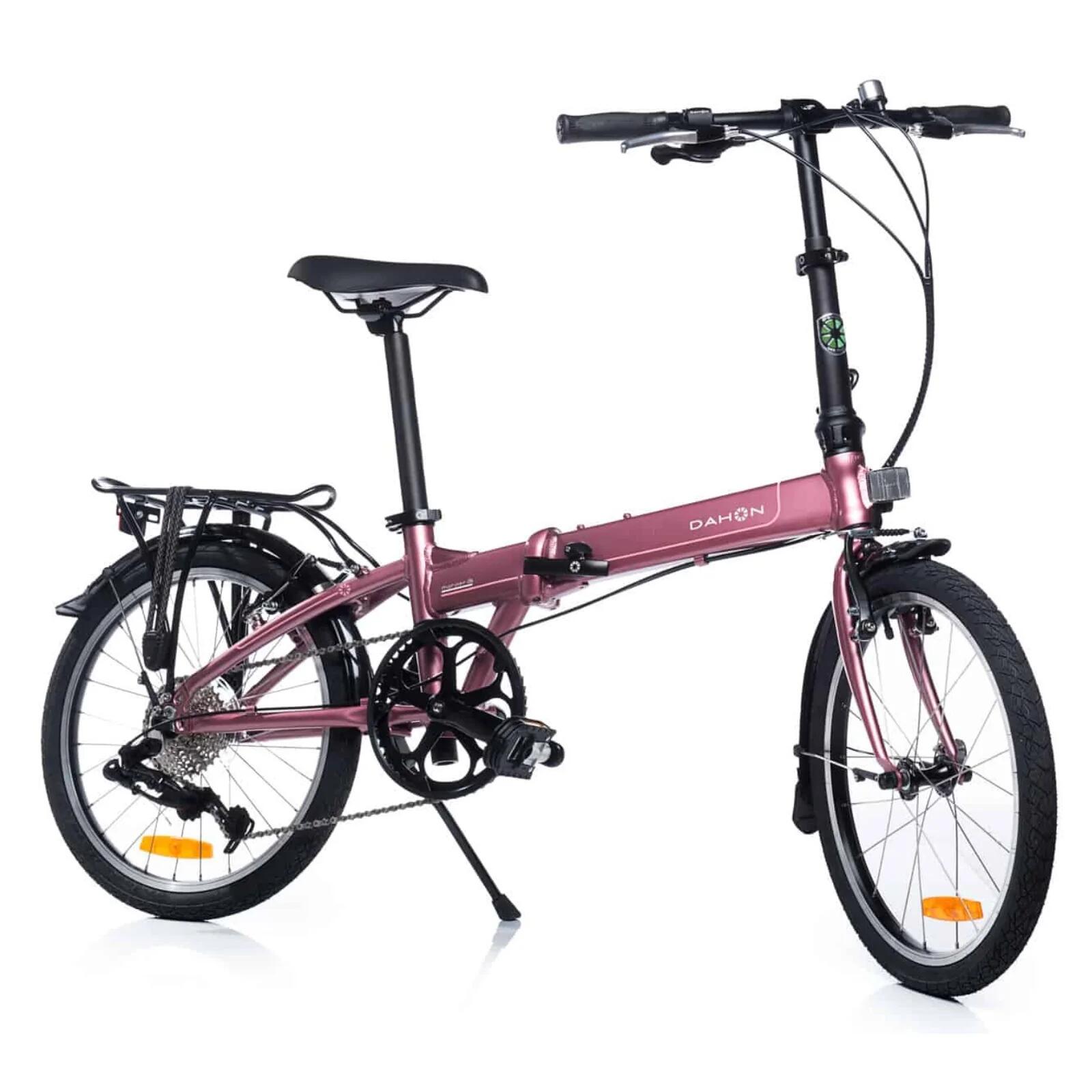 Vélo pliant - Dahon Mariner D8 20" - Mauve/rose - Dérailleur Shimano 3/7