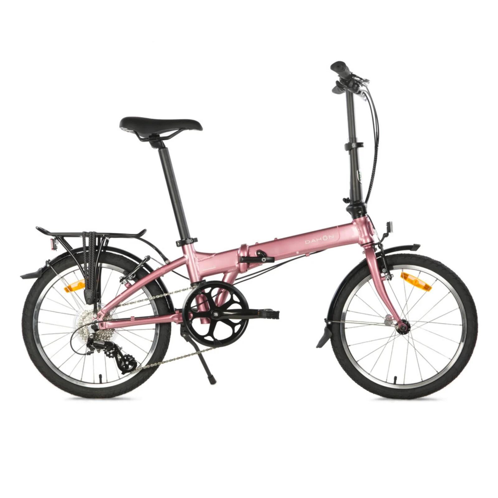 Dahon - Vélo Pliant - Dahon Mariner D8 20" - Mauve/rose - Dérailleur Shimano - Vélo Pliant - Rose - Decathlon