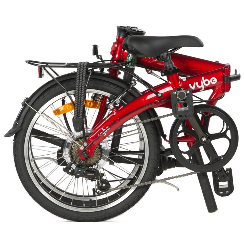 Bicicleta plegable - Dahon Vybe D7 20» - Roja - Cambio Shimano