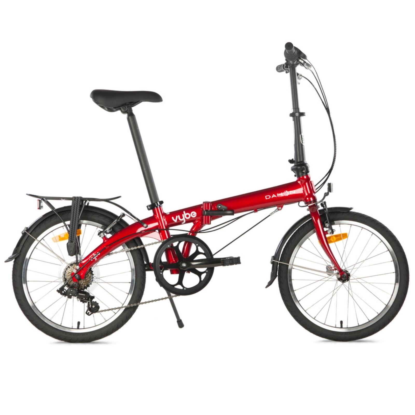 Bicicleta dobrável - Dahon Vybe D7 20” - Vermelho - desviador Shimano
