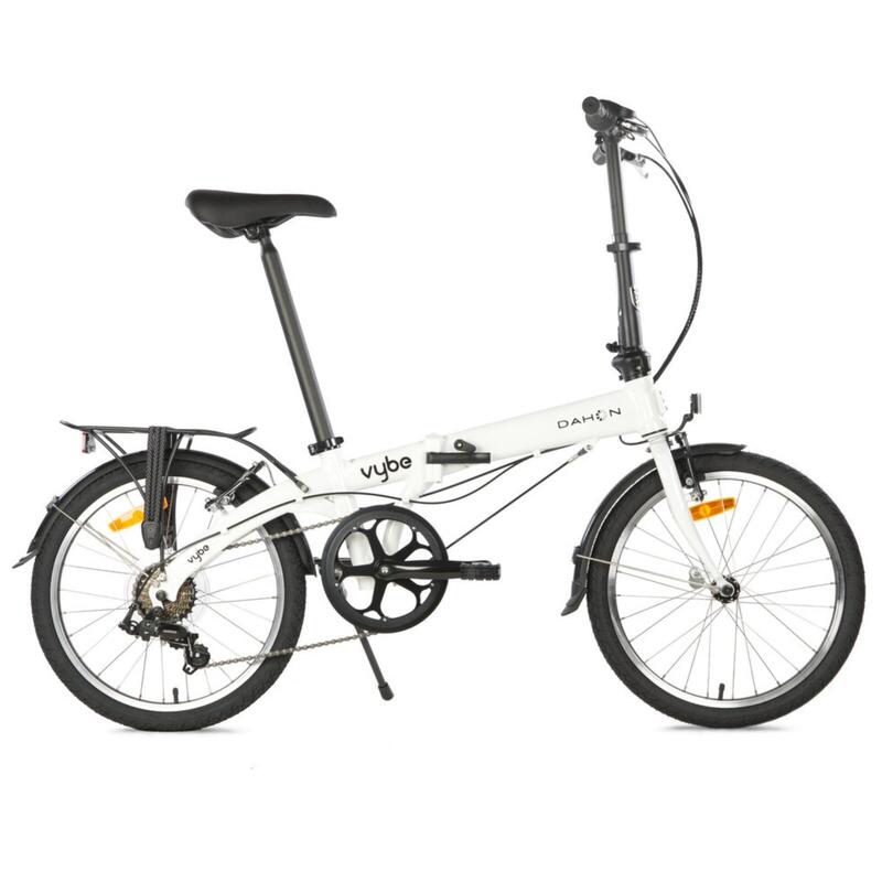 Összecsukható kerékpár - Dahon Vybe D7 20” - Fehér - Shimano sebességváltó