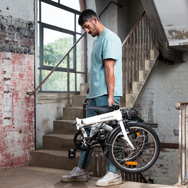 Bicicleta pliabilă - Dahon Vybe D7 20” - Alb - Shimano derailleur