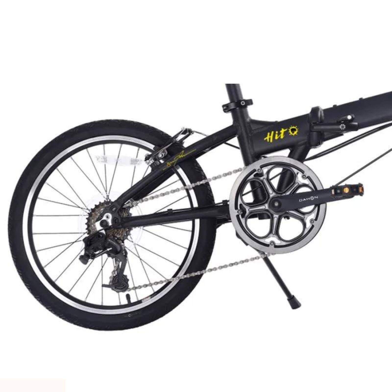 Bicicleta dobrável Dahon Hit D6 - rodas de 20 polegadas - preto 3/6