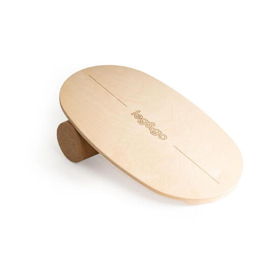 Balance Board aus Holz mit Rolle, L