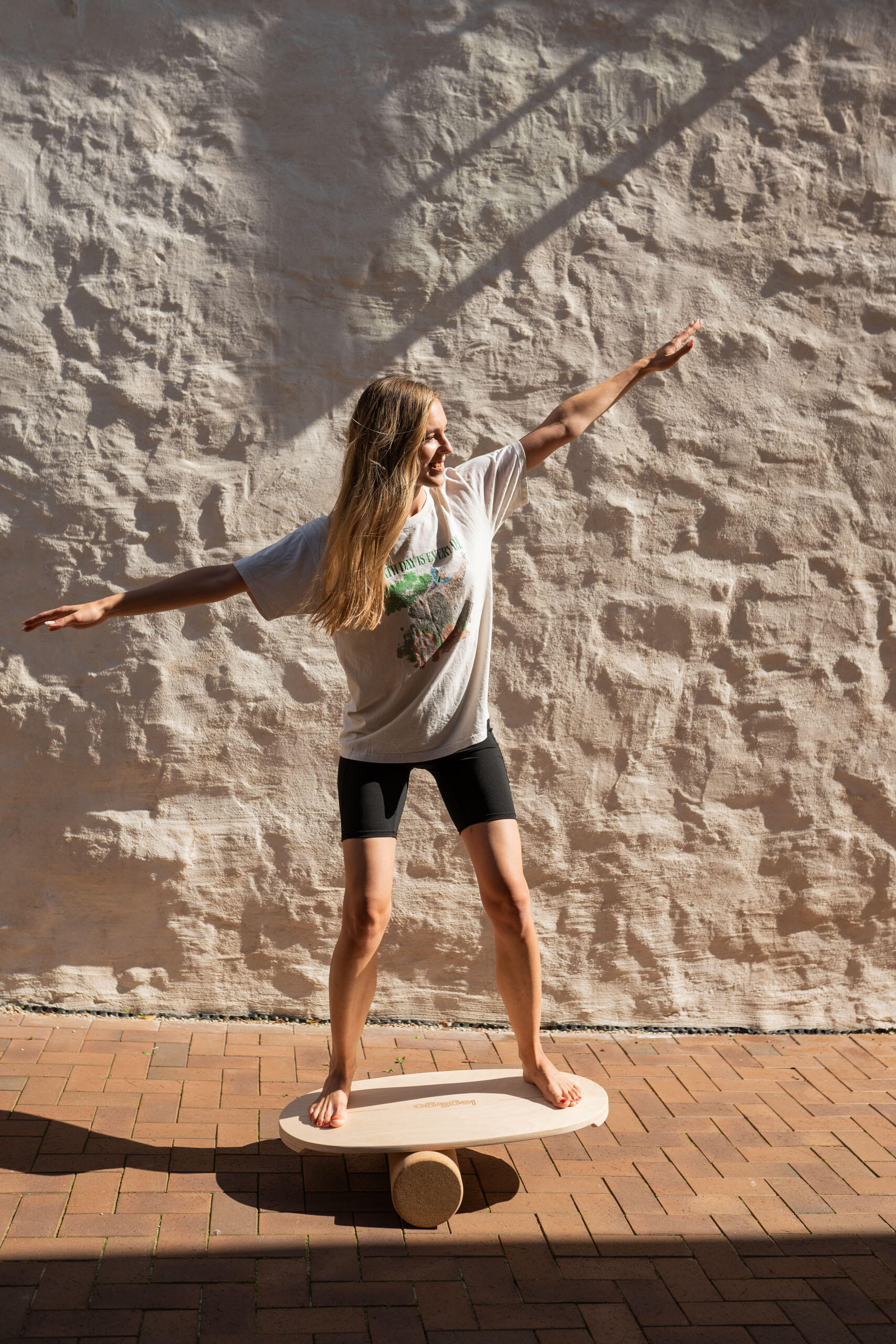 Planche d'équilibre en bois, Skateboard d'intérieur, Balance Board en