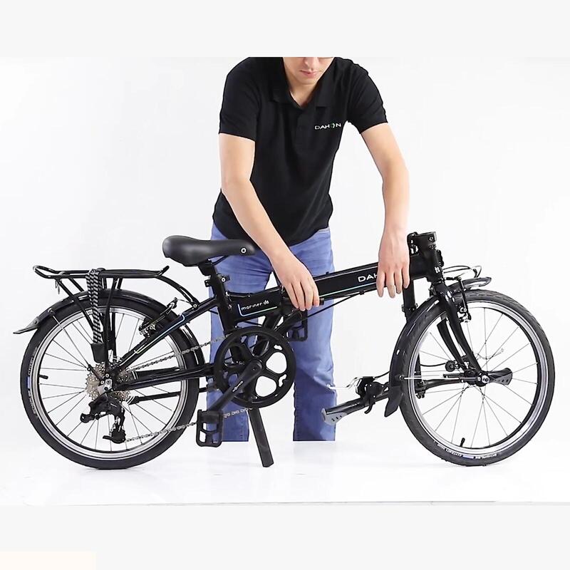 Vélo pliant - Dahon Mariner D8 20" - Obsidienne / Noir - Dérailleur Shimano