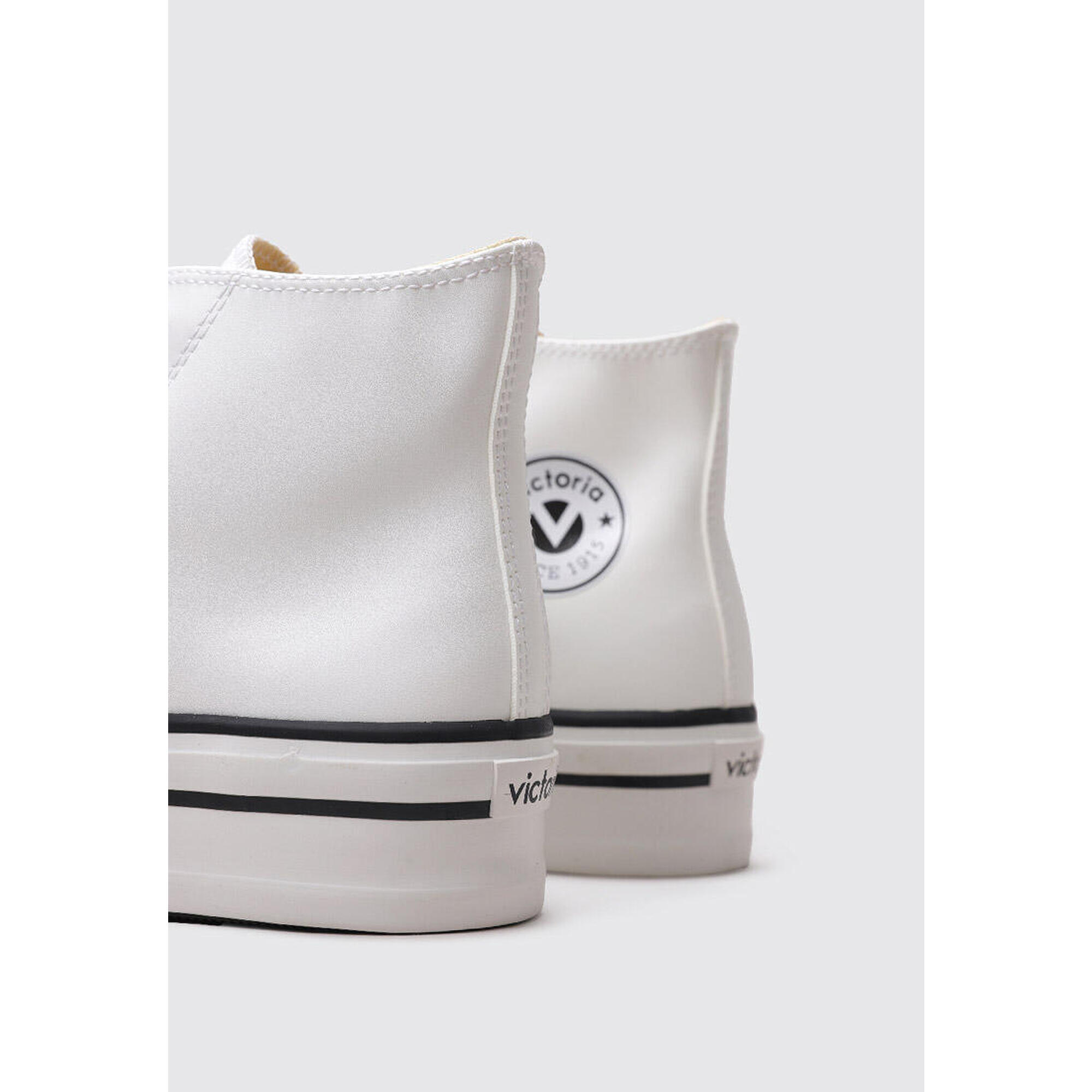 Chaussures Deportivas Mujer Victoria TRIBU DOBLE BOTÍN EFECTO PIEL Blanc