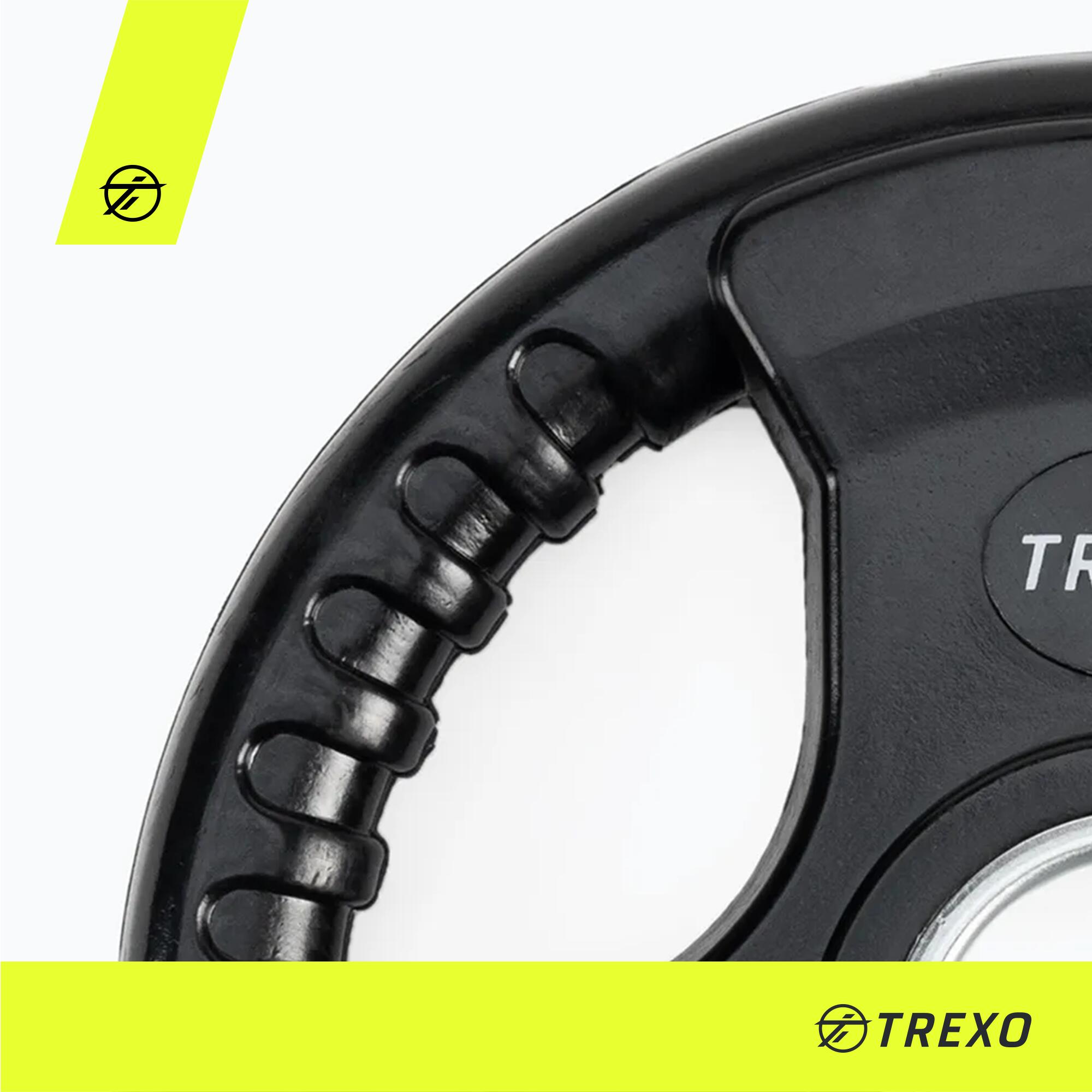 Gusseisengewicht mit Gummi TREXO RW5 5 kg 4/7