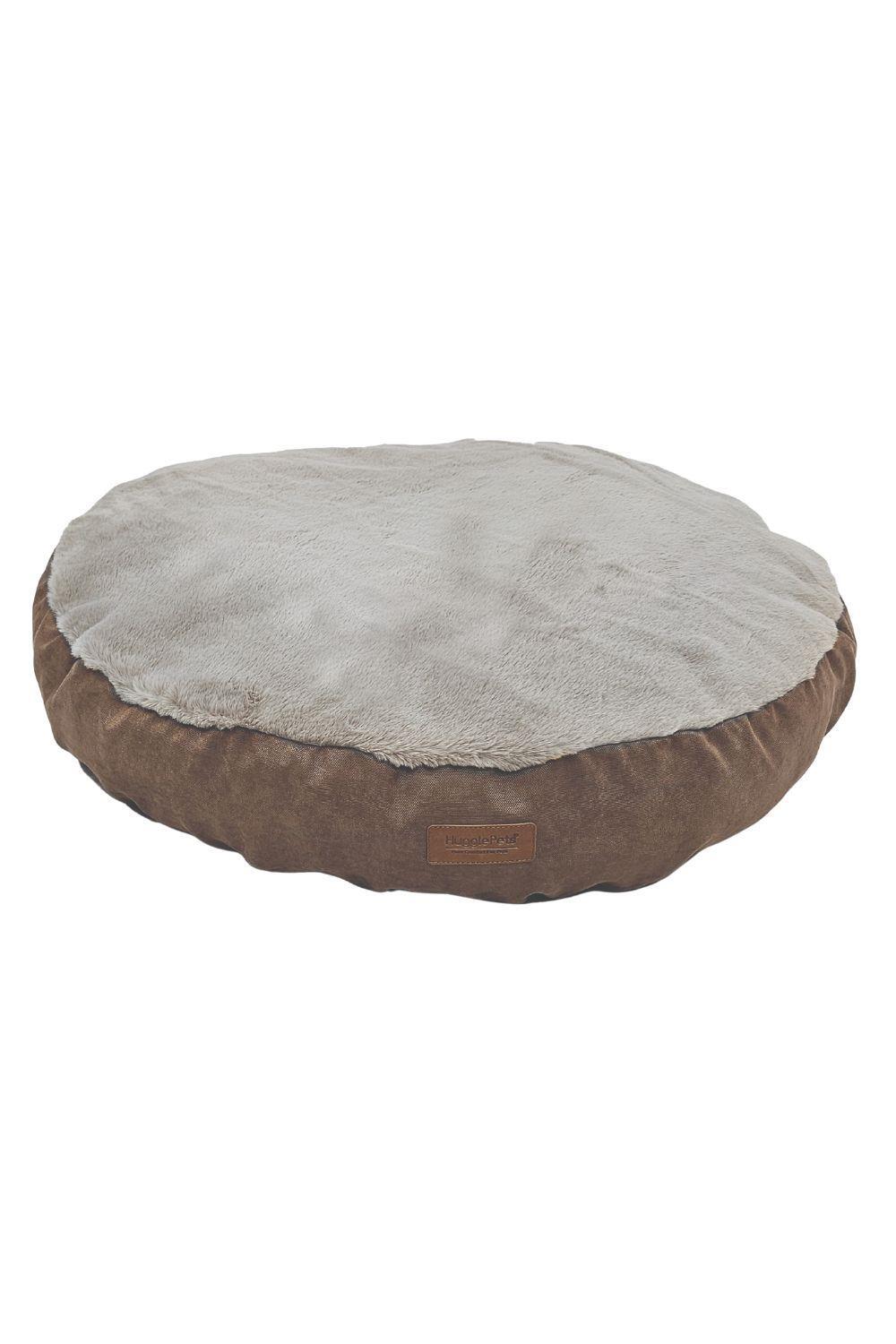 HUGGLEPETS HugglePets Deep Donut Oatmeal & Grey Dog Bed