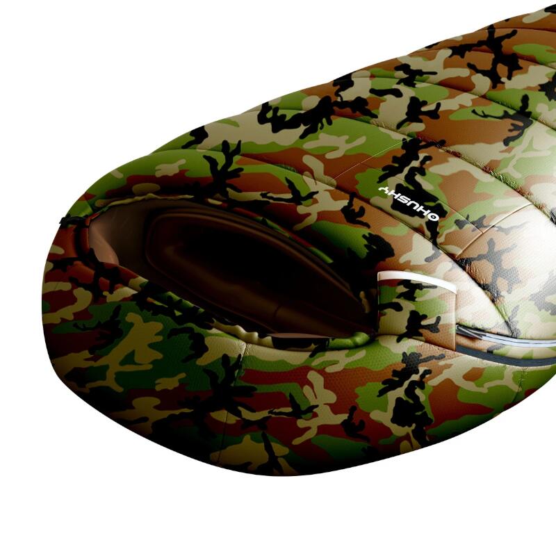 Sacco a pelo junior Husky Army mummy verde 190 cm 1 kg Ripstop 210T 3/4