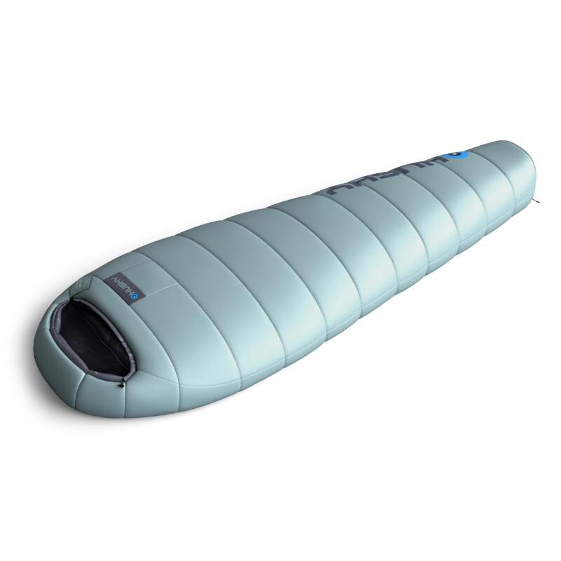 Sac de couchage momie Husky Majesty femme 3 saisons bleu clair 200cm polyamide 4/5