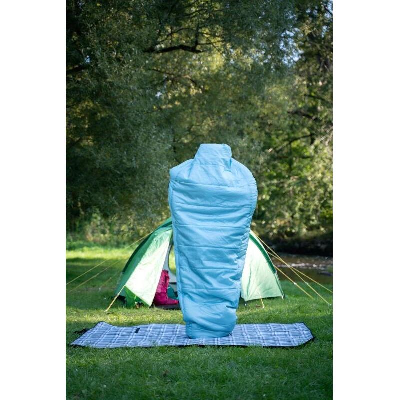 Sac de couchage momie Husky Majesty femme 3 saisons bleu clair 200cm polyamide 5/5