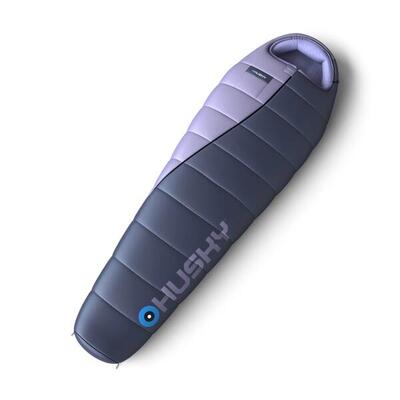 Mummyslaapzak ember voor dames 2024 -15°c - 200 cm - blauw met roze