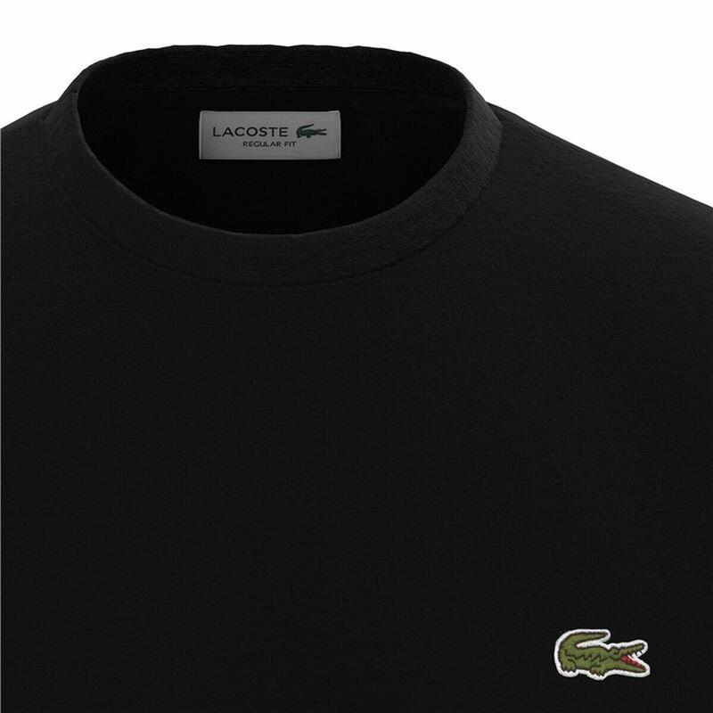 Camiseta de Manga Corta Hombre Lacoste Negro