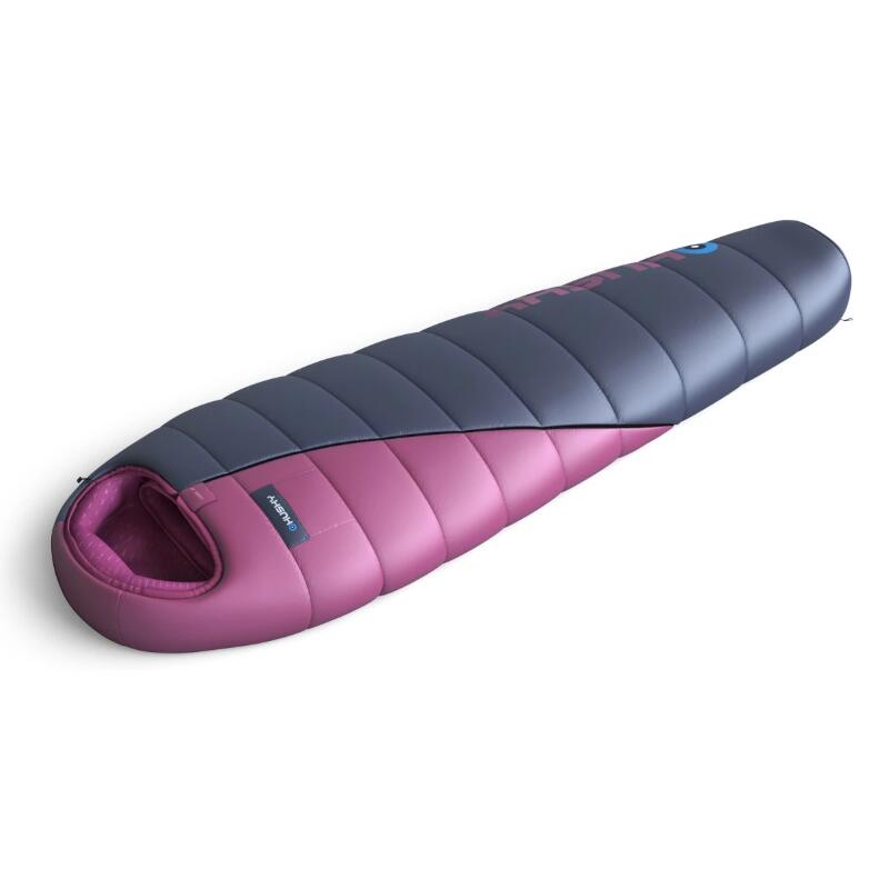 Mummyslaapzak Motion voor dames 2024 -20°C - 200 cm - Blauw - Roze 4/4