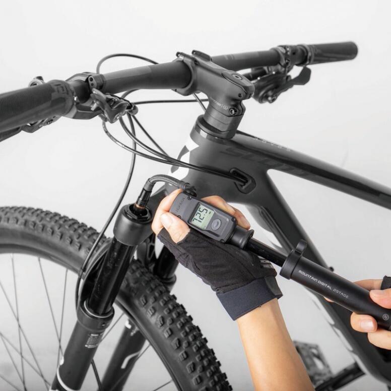 Topeak Handpumpe Mountain Digital 2Stage, Schwarz 7/7