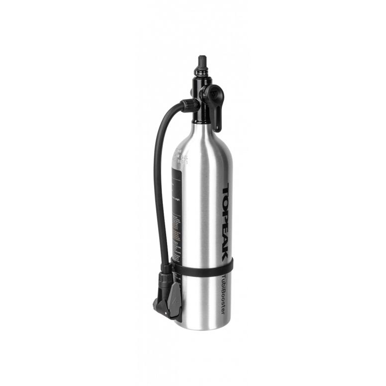 Topeak CO2 Kartuschenpumpe TubiBooster, Silber 5/7
