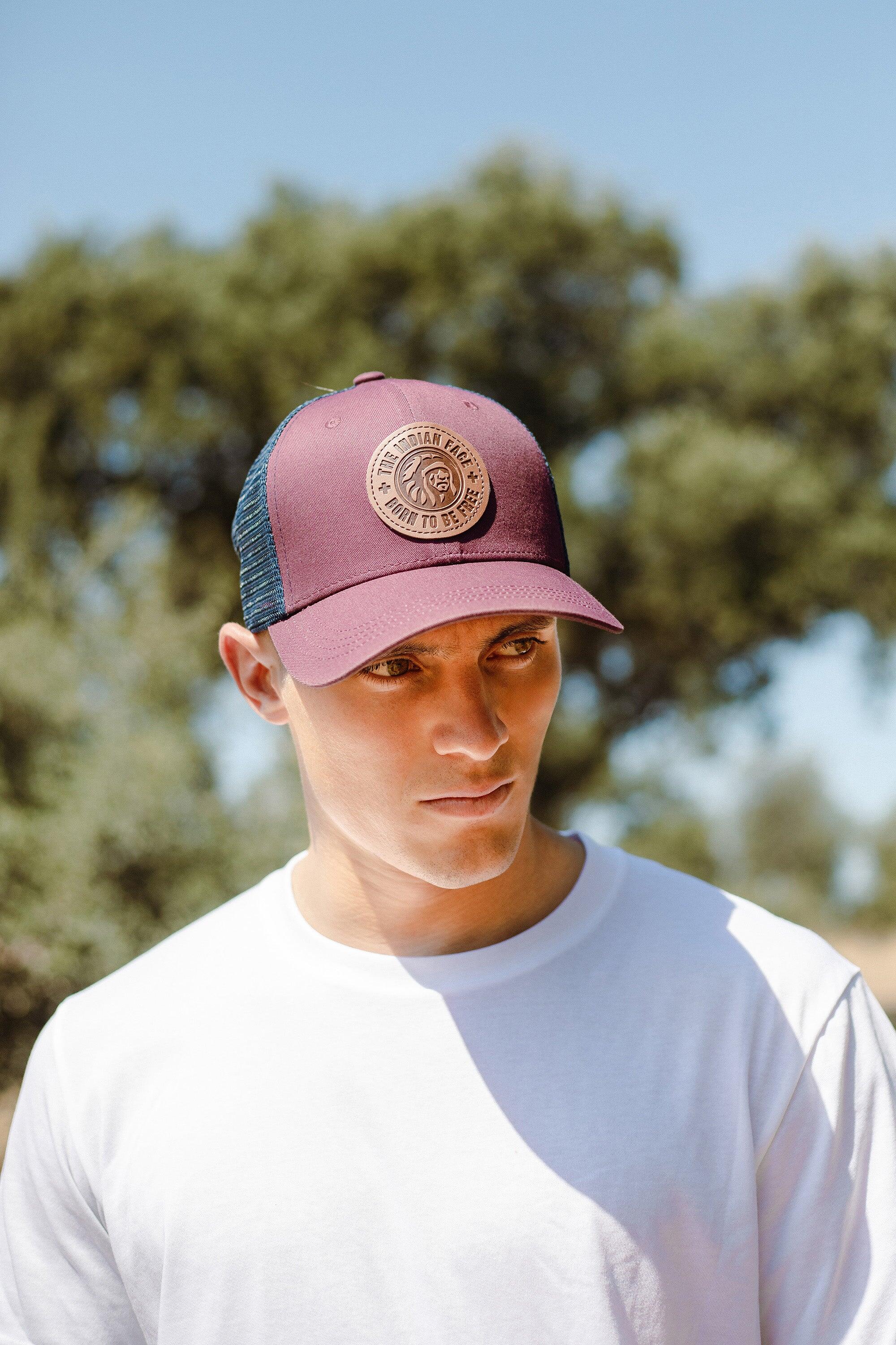 Gorra Born To Be Free The Indian Face trucker ajustable marrón azul 5/7