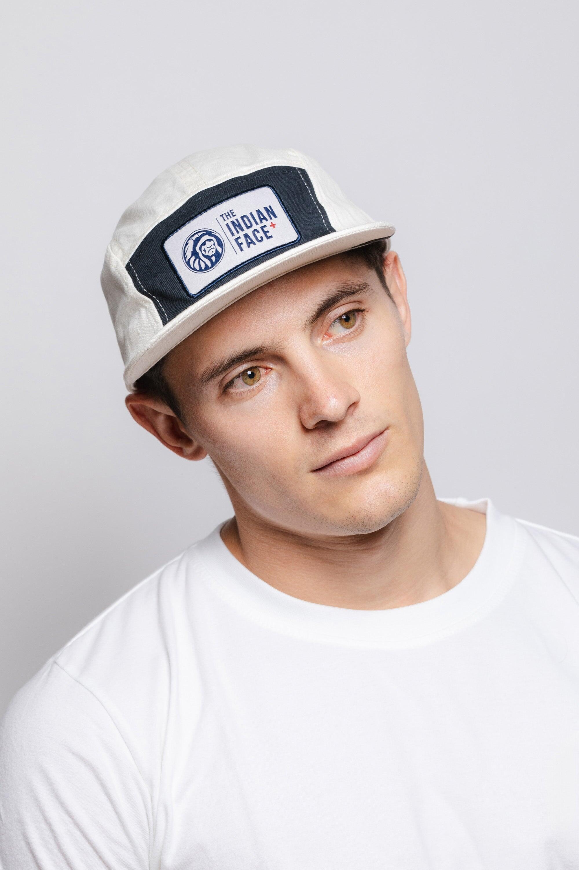 Unisex lifestyle gorra algodón visera curva ajustable Bowl  White Navy 5/5