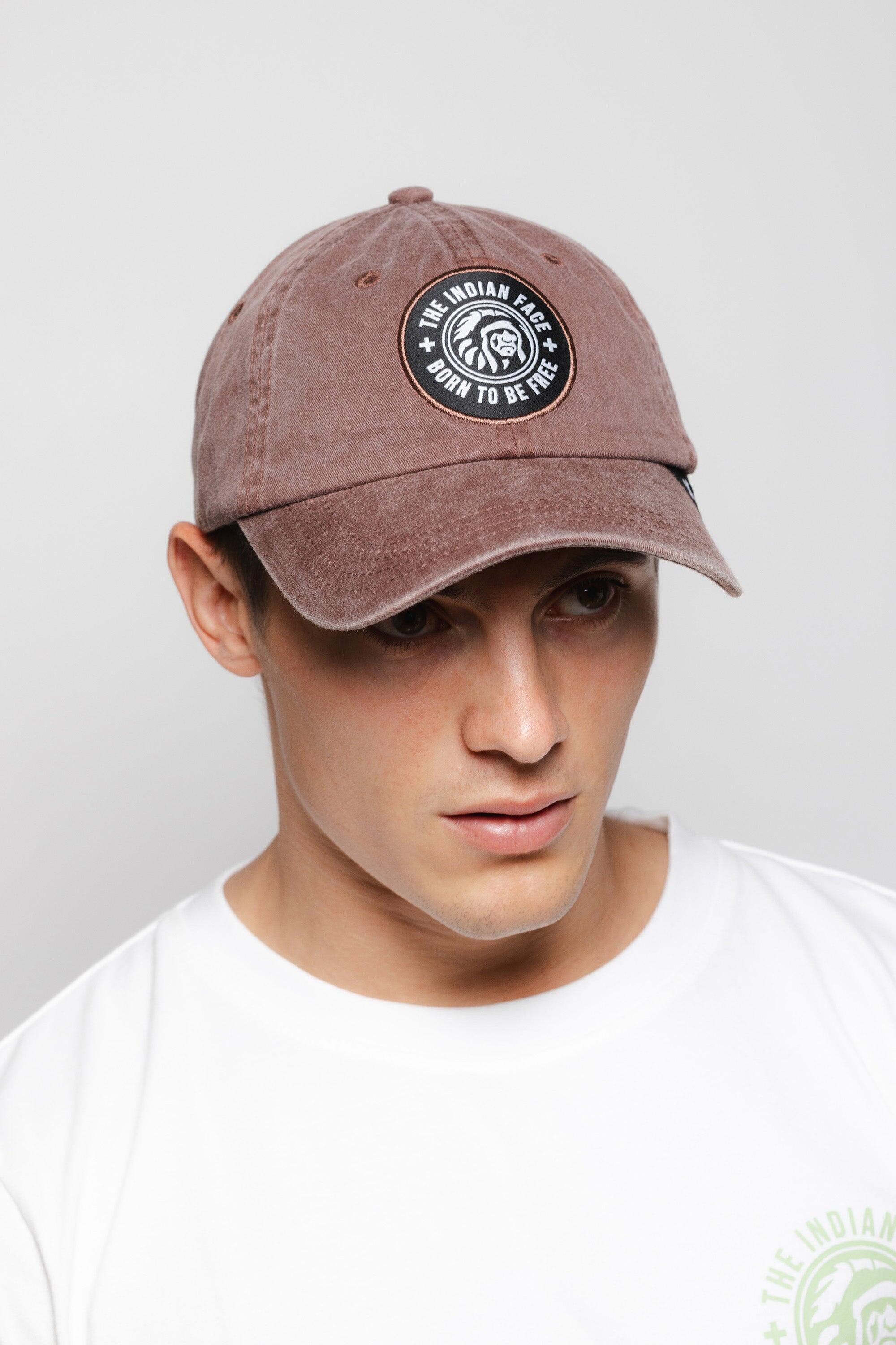 Gorra Nature The Indian Face algodón ajustable visera curva marrón 6/7