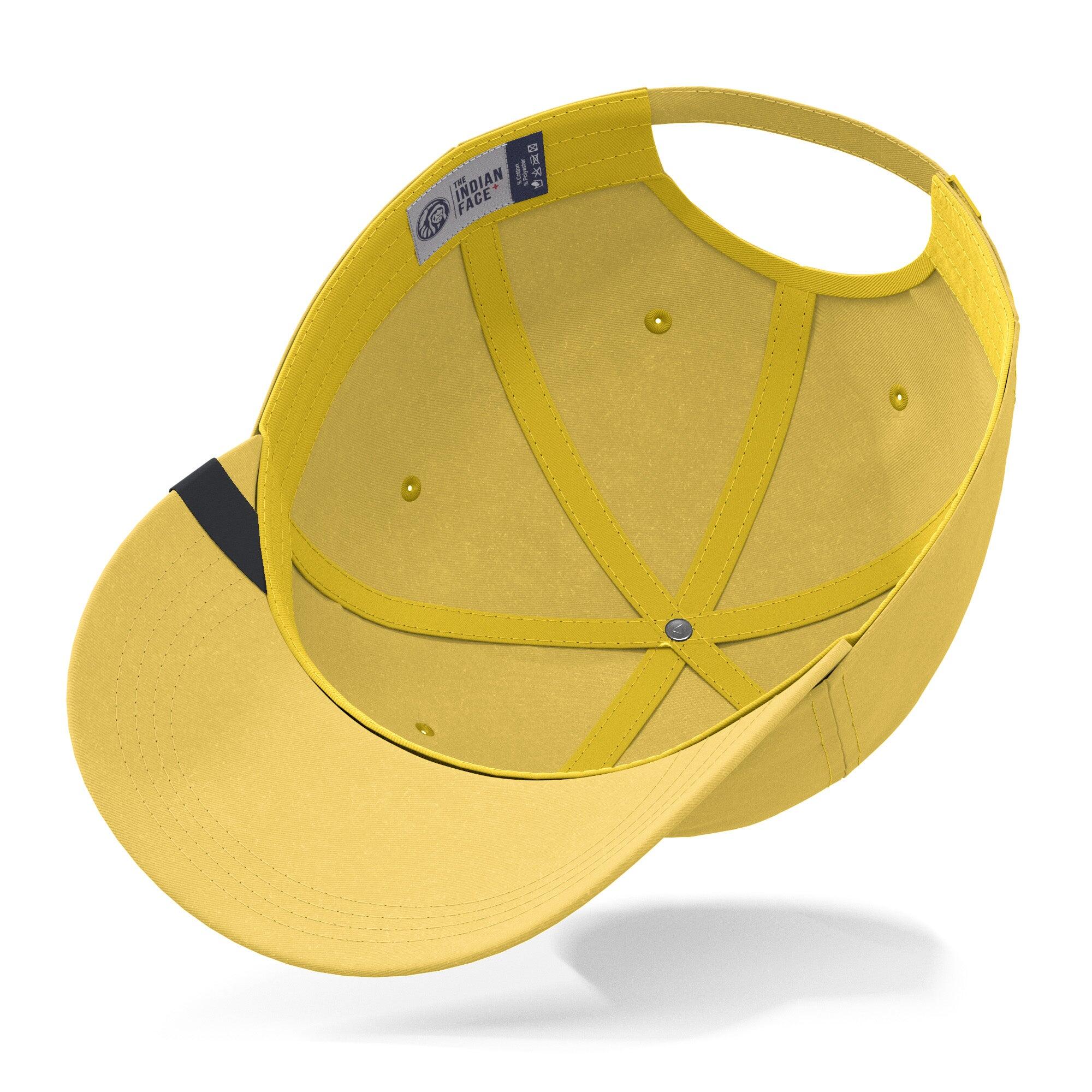 Gorra Nature The Indian Face algodón ajustable visera curva amarilla 4/7